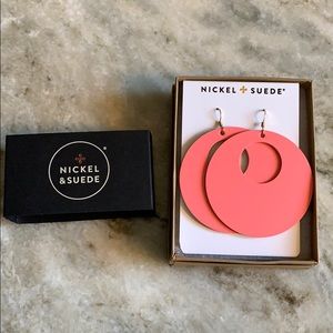 Nickel & Suede Earrings